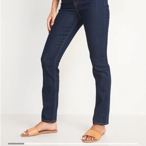 High-Rise Straight Jeans